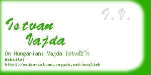 istvan vajda business card